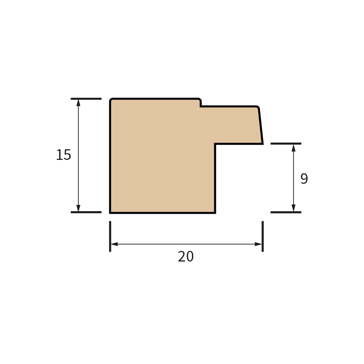 MRA2150 20x15 Maldon Step