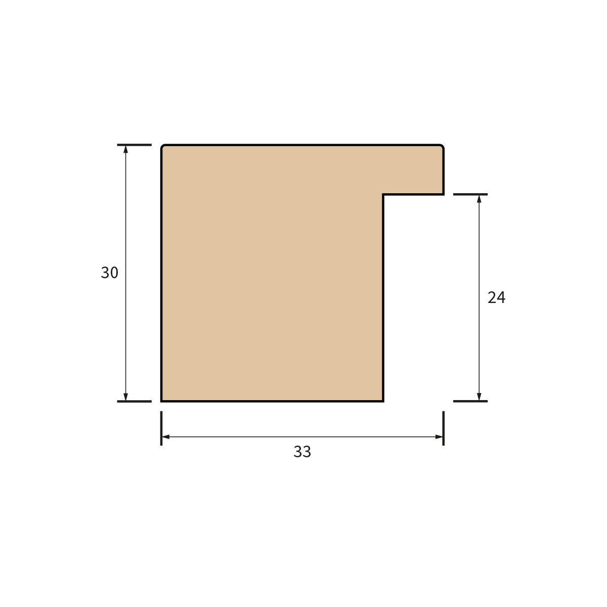 MRA3330 33x30 Flat