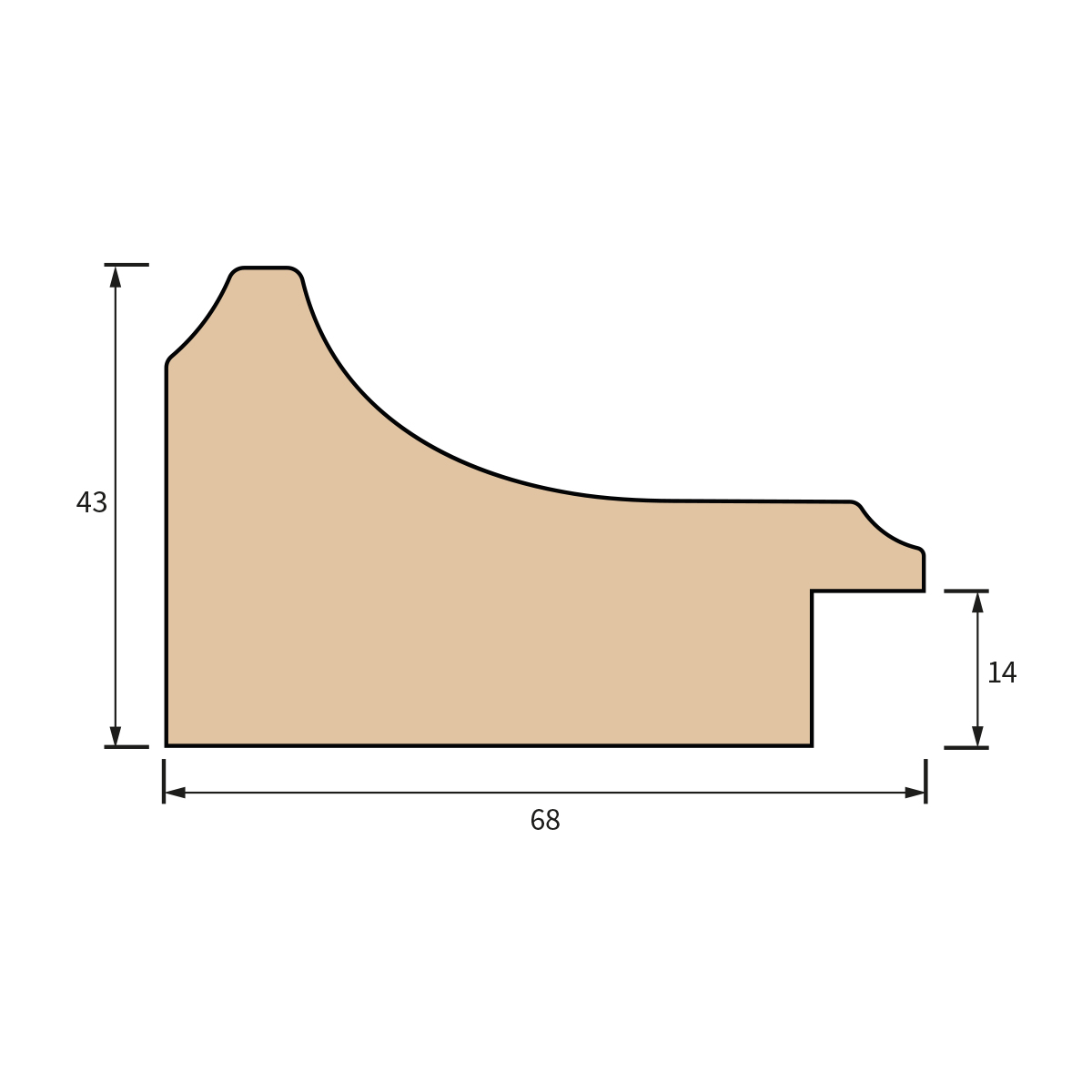 MRA6843 68x43 Kendal Scoop